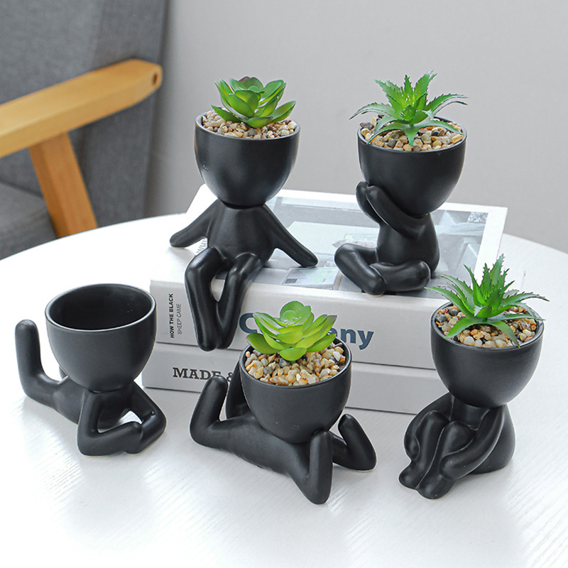 Bonsai Tree Zen Garden - Pot de fleurs en céramique pour