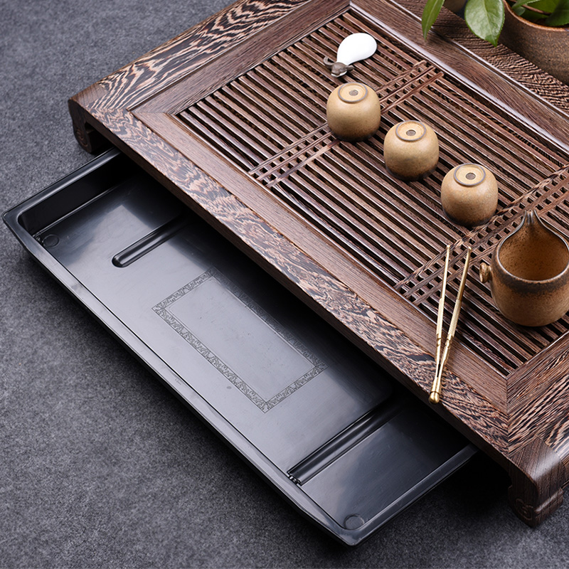 Drip Tray Saucer - Plateau de service en bois pour