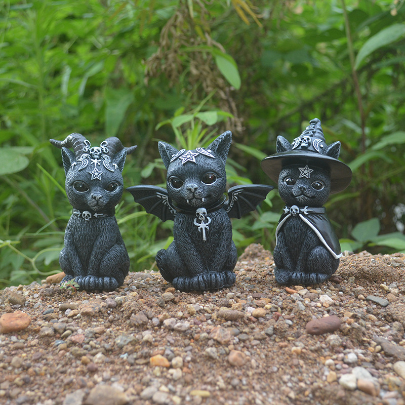 Bonsai Garden Festival - Figurines artisanales en résine de chat