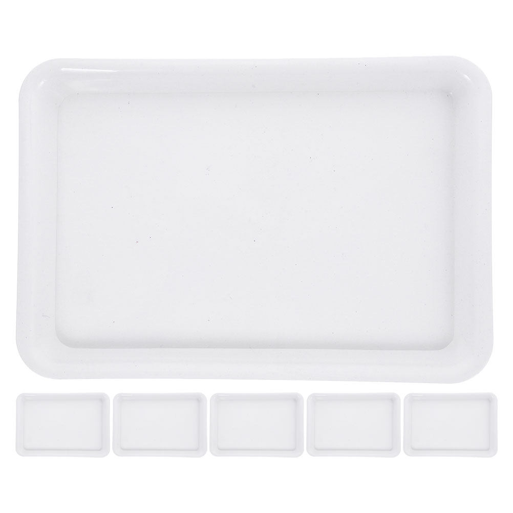 Drip Tray Saucer - 6 pièces de soucoupes rectangulaires pour