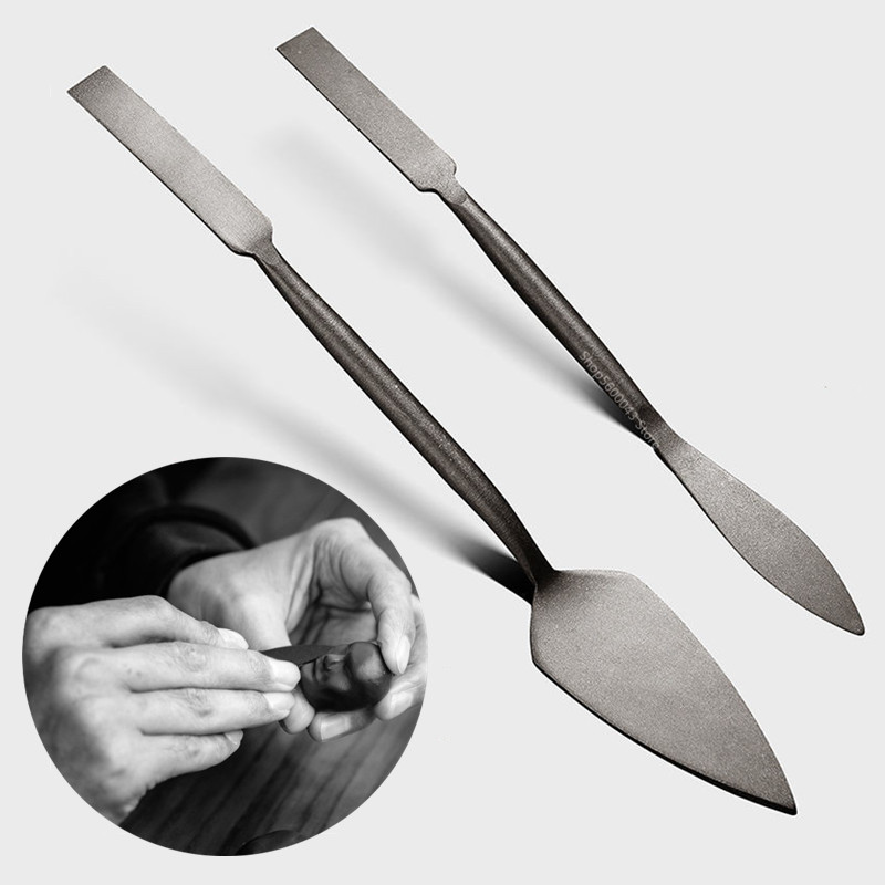 Soil Scoop Tool - Couteau à double tête en acier