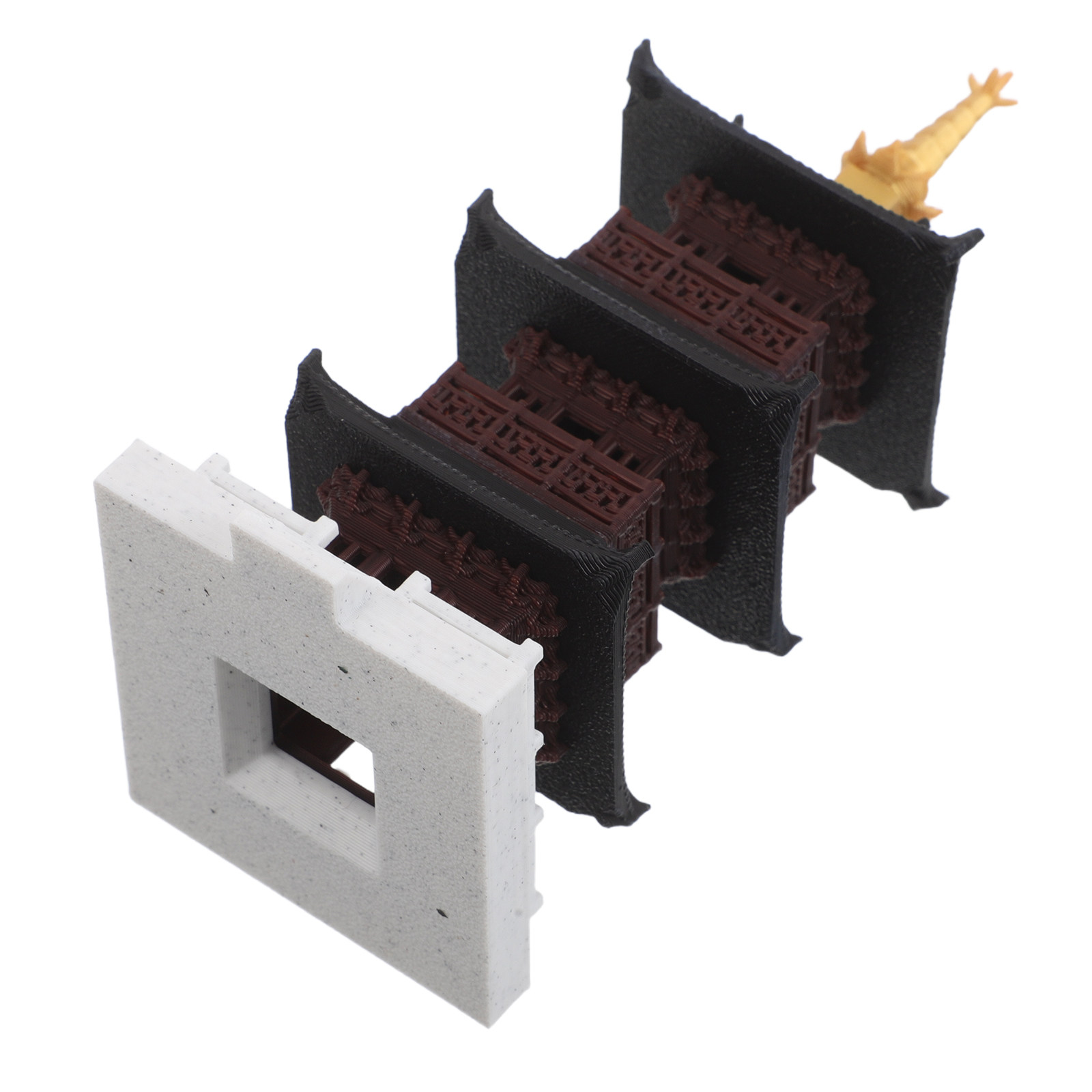 Bonsai Garden Set Up - Sculpture miniature de pagode chinoise, tour