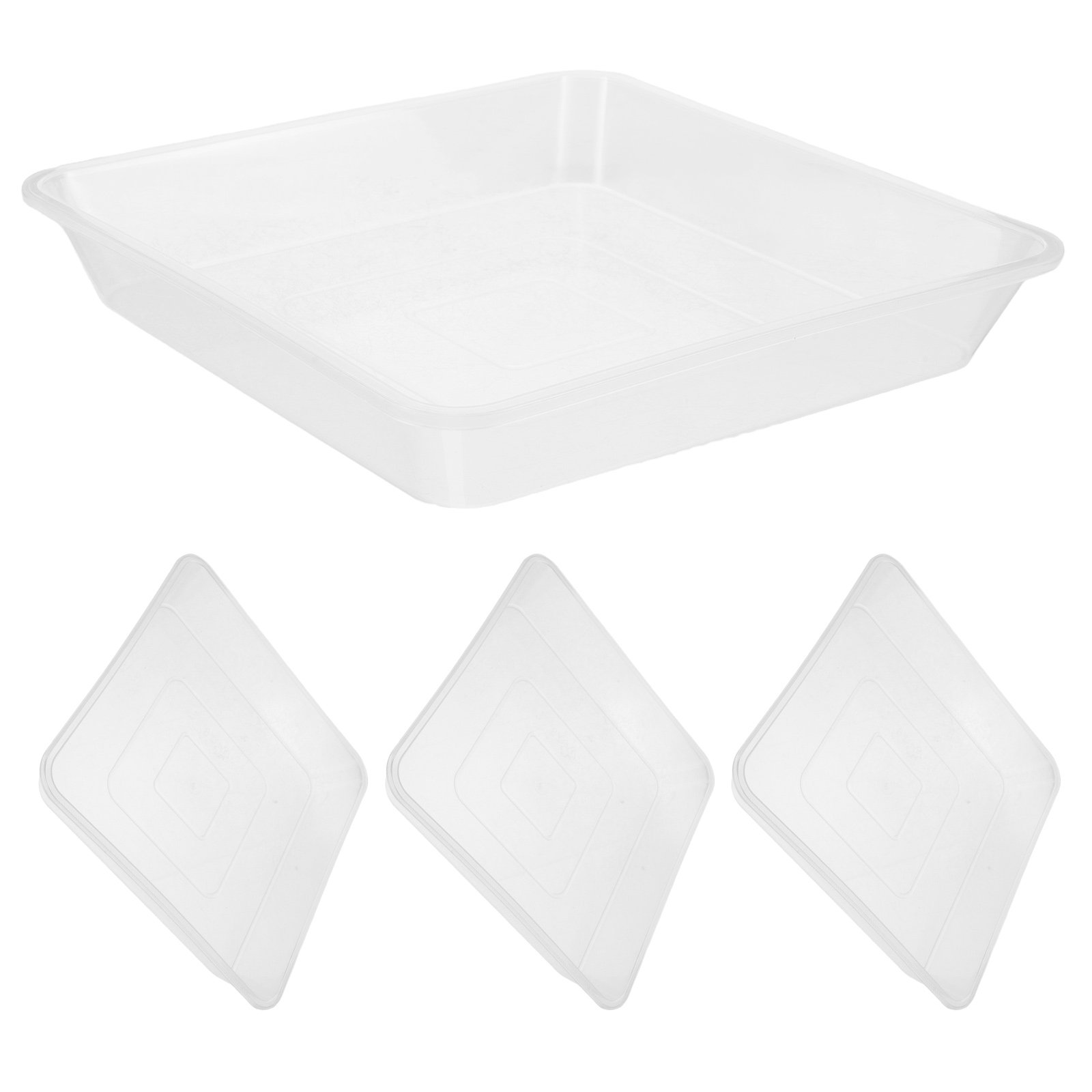 Lot de 4 soucoupes carrées tra - Drip Tray Saucer avis et prix