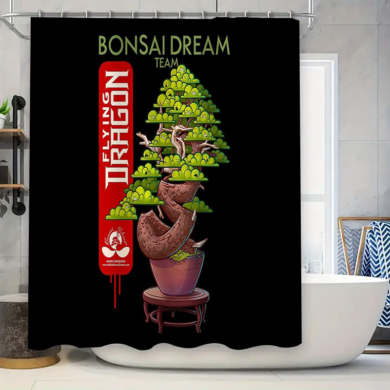 Rideau de douche arbre bonsaï  - Bonsai Tree Zen Garden avis et prix