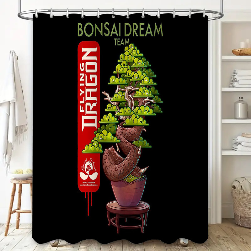 Rideau de douche arbre bonsaï  - Bonsai Tree Zen Garden avis et prix
