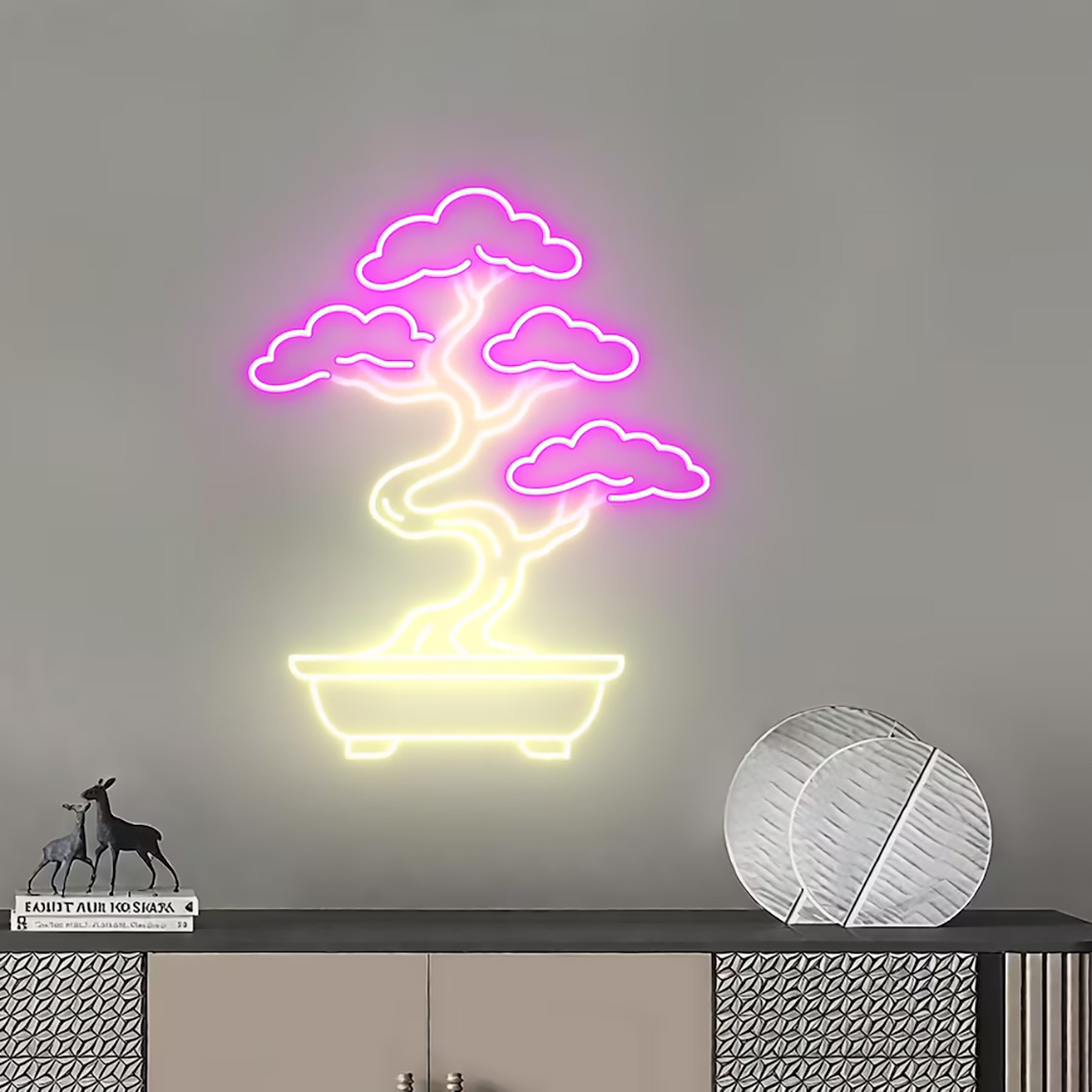 Enseigne néon Arbre Bonsaï, Dé - Bonsai Tree Zen Garden avis et prix